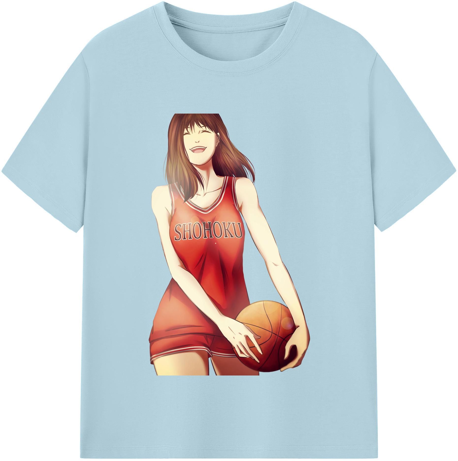 SLAM DUNK／スラムダンク 綿100％半袖Tシャツ（フロントプリント）